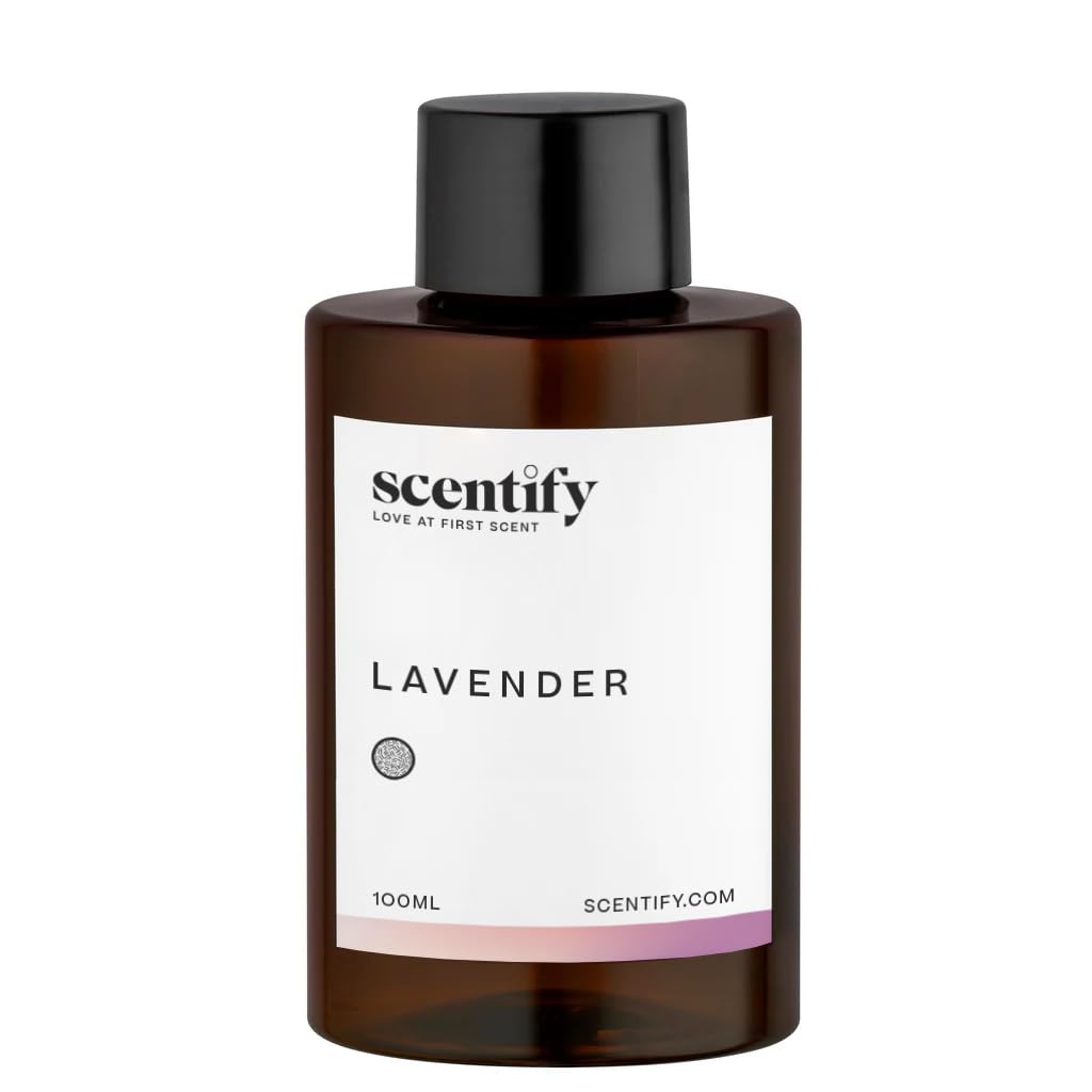 Scentify Lavender Musk Aroma Oil Refill for Diffusers - 100ml (3.38 oz) | Bergamot, Vanilla, Cedarwood