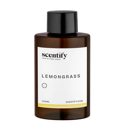 Scentify Lemongrass Aroma Oil Refill for Diffusers – Lemongrass, Clove & Musk (100ml / 3.38 oz)