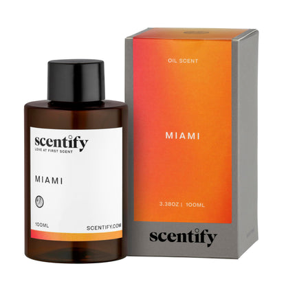 Scentify Miami Aroma Oil Refill for Diffusers – Creamy Cashmere Sandalwood Musk, 100ml