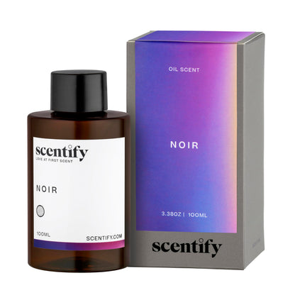 Scentify Noir Aroma Oil Refill for Diffusers – Bergamot, Bay Leaf, Vetiver, Cedar & Musk (100ml)
