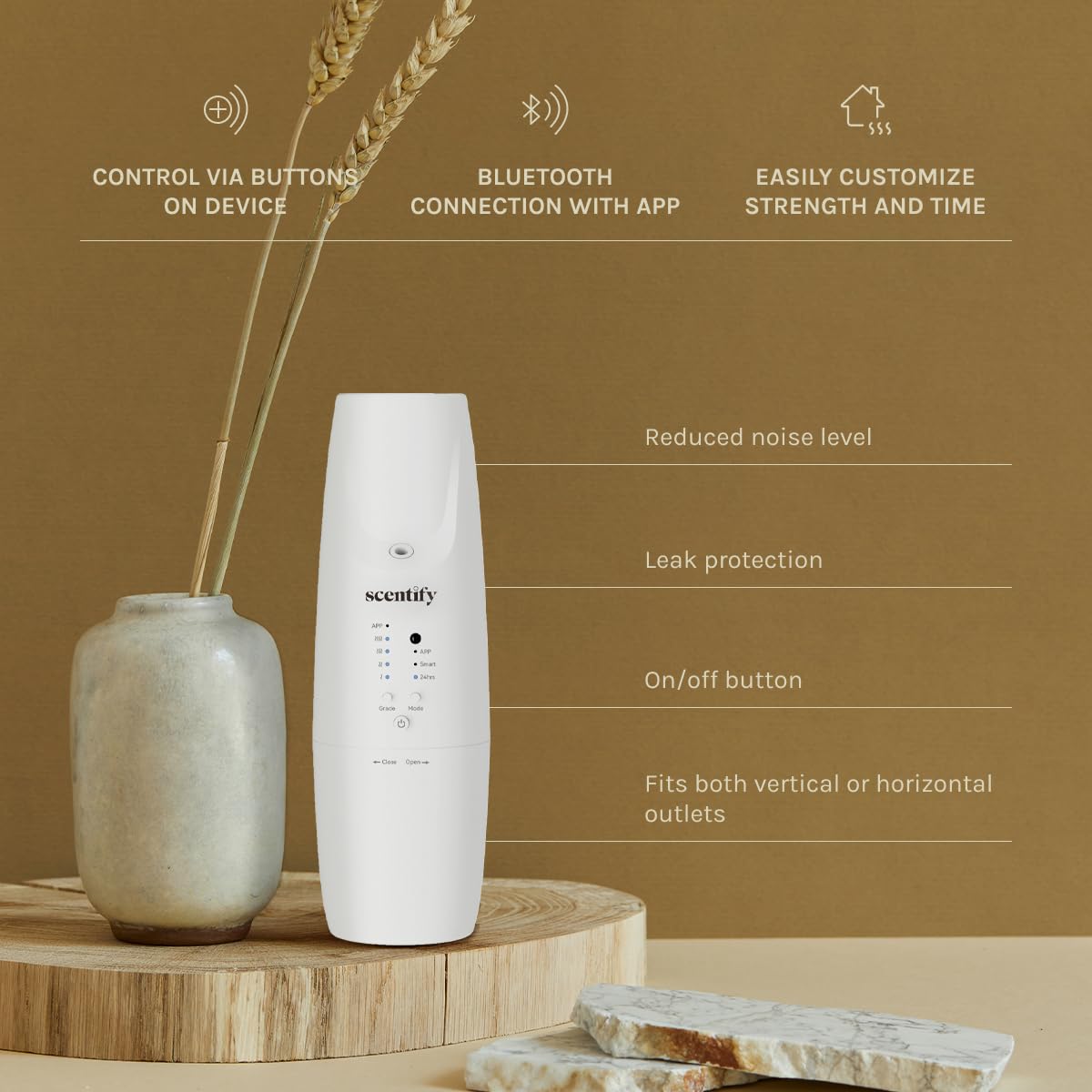 Scentify Plug-in Diffuser V2 - Bluetooth App Control for Home, Office & Spa - 100ml