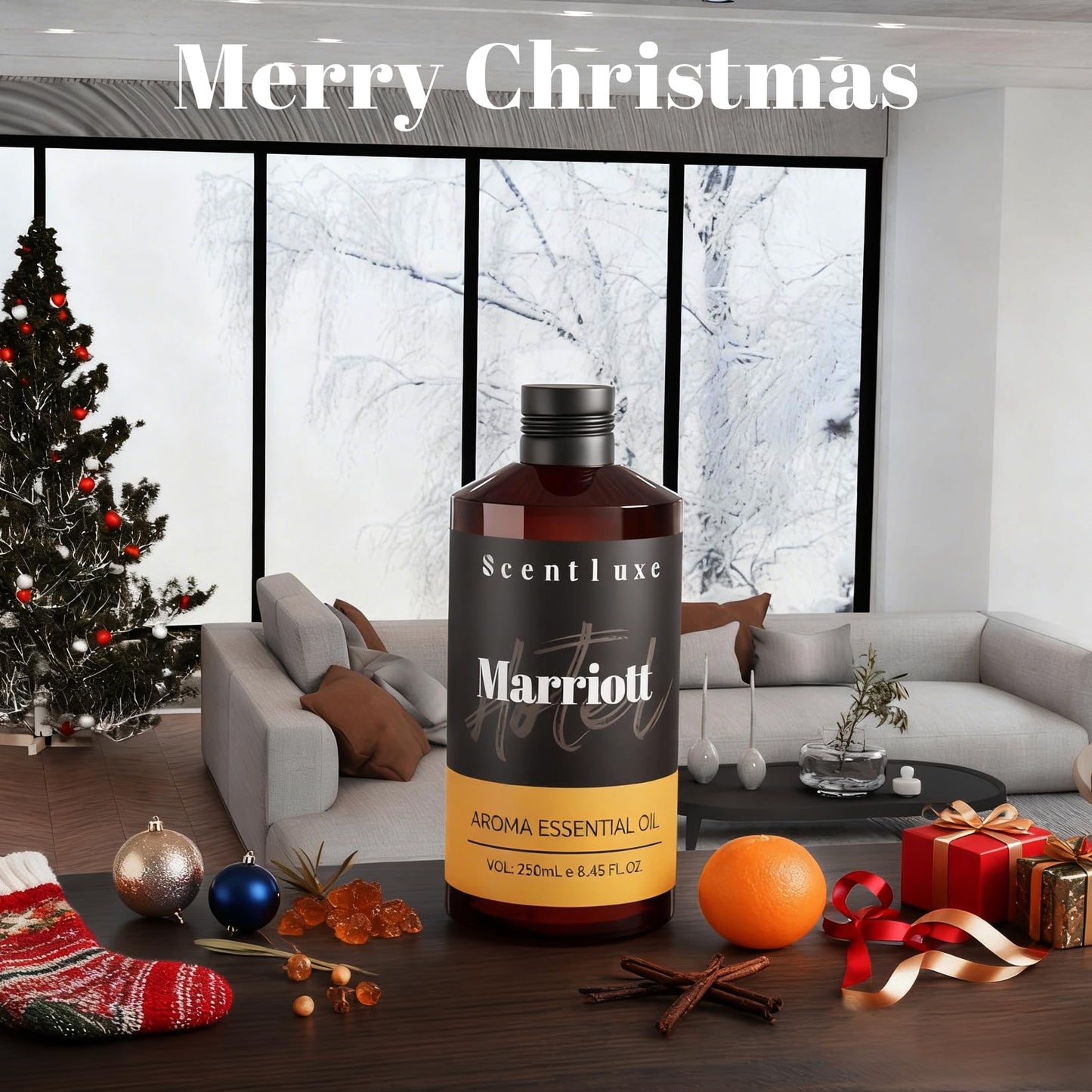 ScentLuxe Essential Oils – Marriott Beach Villa Diffuser Oil 250mL | Bitter Orange, Jasmine & Lily of the Valley