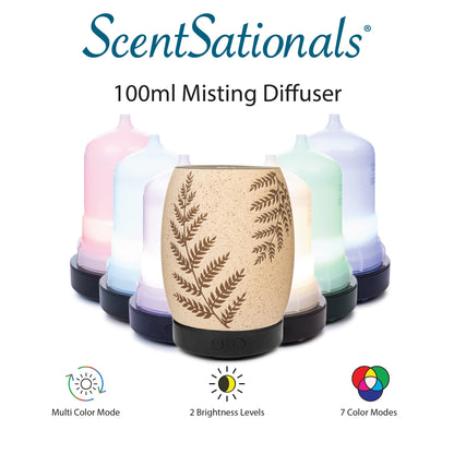ScentSationals Eclectic Diffuser – Aromatherapy & Humidifier for Home (Fern)