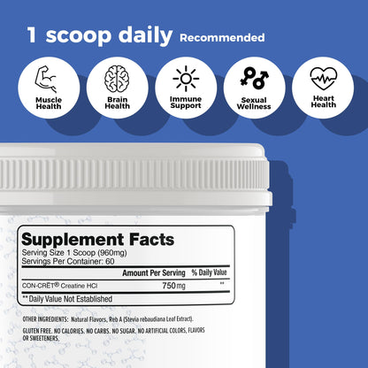 Schinoussa Lemon Lime Creatine HCL Powder | Micro-Dosed, Stimulant-Free