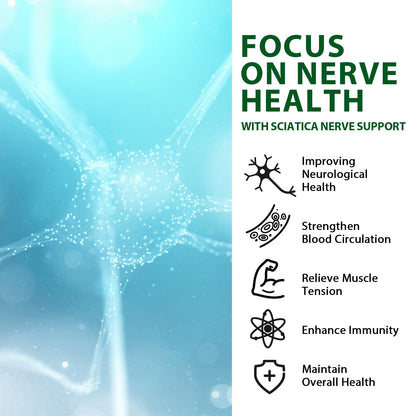 Sciatic Nerve Relief - Natural Ingredients, 120 Capsules