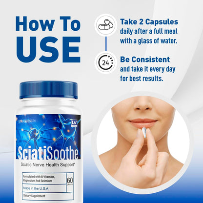 2-Pack SciatiSoothe Capsules | Official SciatiSoothe Sciatica Support