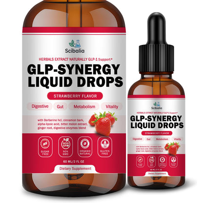 Scibalia GLP-1 Supplement Drops - 12-in-1 Natural Appetite, Metabolism & Digestive Support
