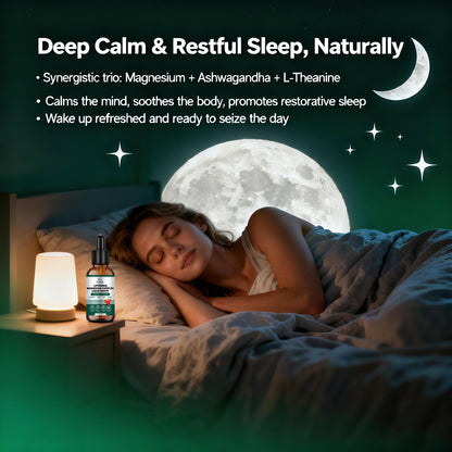 Scibalia Liposomal Magnesium 12-in-1 Liquid Drops | 1000mg, Ashwagandha, L-Theanine, D3 & Zinc