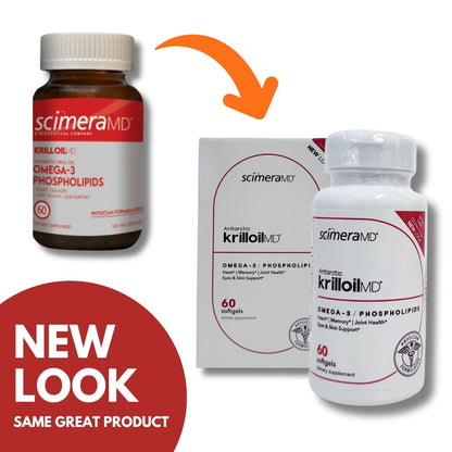 ScimeraMD KrillOilMD Antarctic Krill Oil with Astaxanthin – Heart, Brain & Joint Support | 60 CT