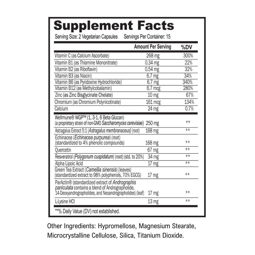 ScimeraMD Scimune Immune Support with Zinc, Quercetin, Echinacea & Wellmune Beta Glucan – 30 CT