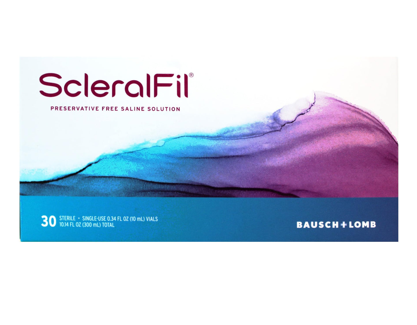 ScleralFil Preservative-Free Saline Solution – 0.34 fl oz Vials, 30 Count (Pack of 2)