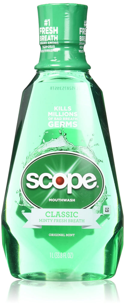 Scope Mouthwash Original Mint 33.8 oz (2 Pack) – Fresh Breath