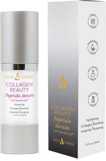 Script Essentials Suzy Cohen Collagen Beauty Peptide Serum – Collagen Boosting, Instant Plumping (30 ml)