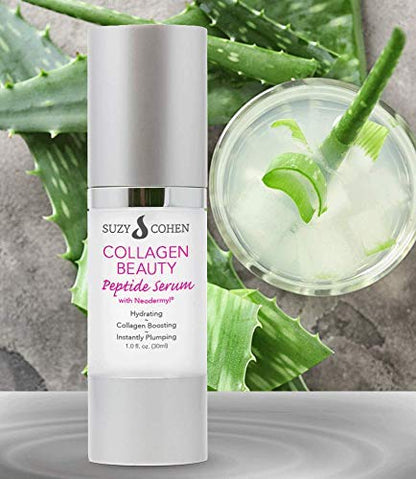 Script Essentials Suzy Cohen Collagen Beauty Peptide Serum – Collagen Boosting, Instant Plumping (30 ml)