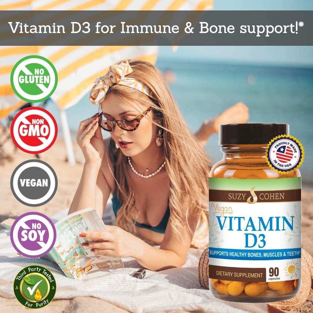 Script Essentials Vegan Vitamin D3 5,000 IU – Immune Support, Bone Health, 90 Servings