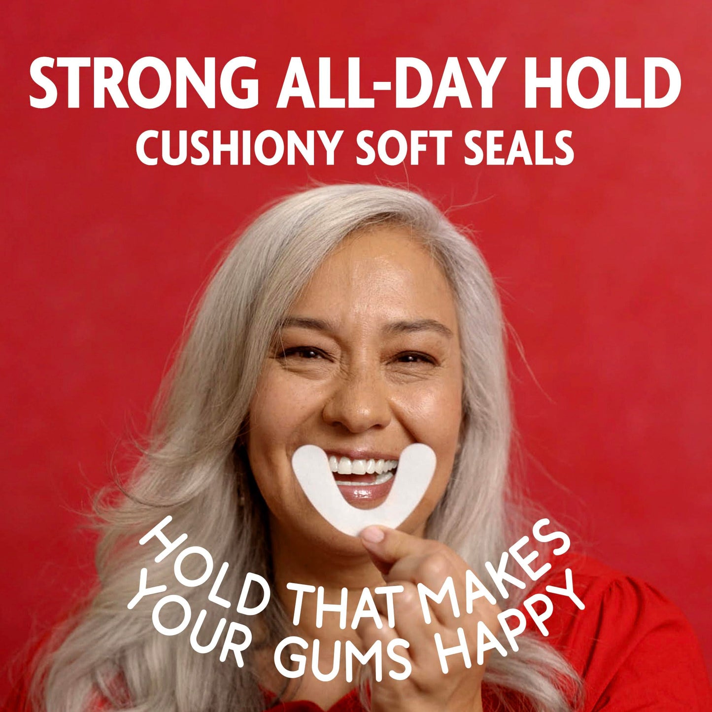 Sea Bond Secure Denture Adhesive Seals - Original Uppers, Zinc-Free, All-Day Hold (15 Count)