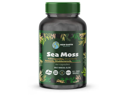 Sea Moss All-in-One Capsules with Black Seed, Turmeric & Ashwagandha