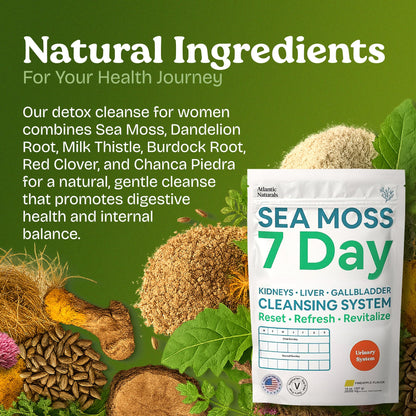 Atlantic Naturals Sea Moss 7 Day Detox – Liver, Gallbladder & Kidney Cleanse