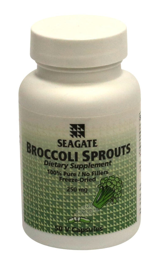 Seagate Broccoli Sprouts 250 mg – 50 Capsules | 100% Pure Broccoli BritishVita | Premium UK Vitamins & Wellness Supplements