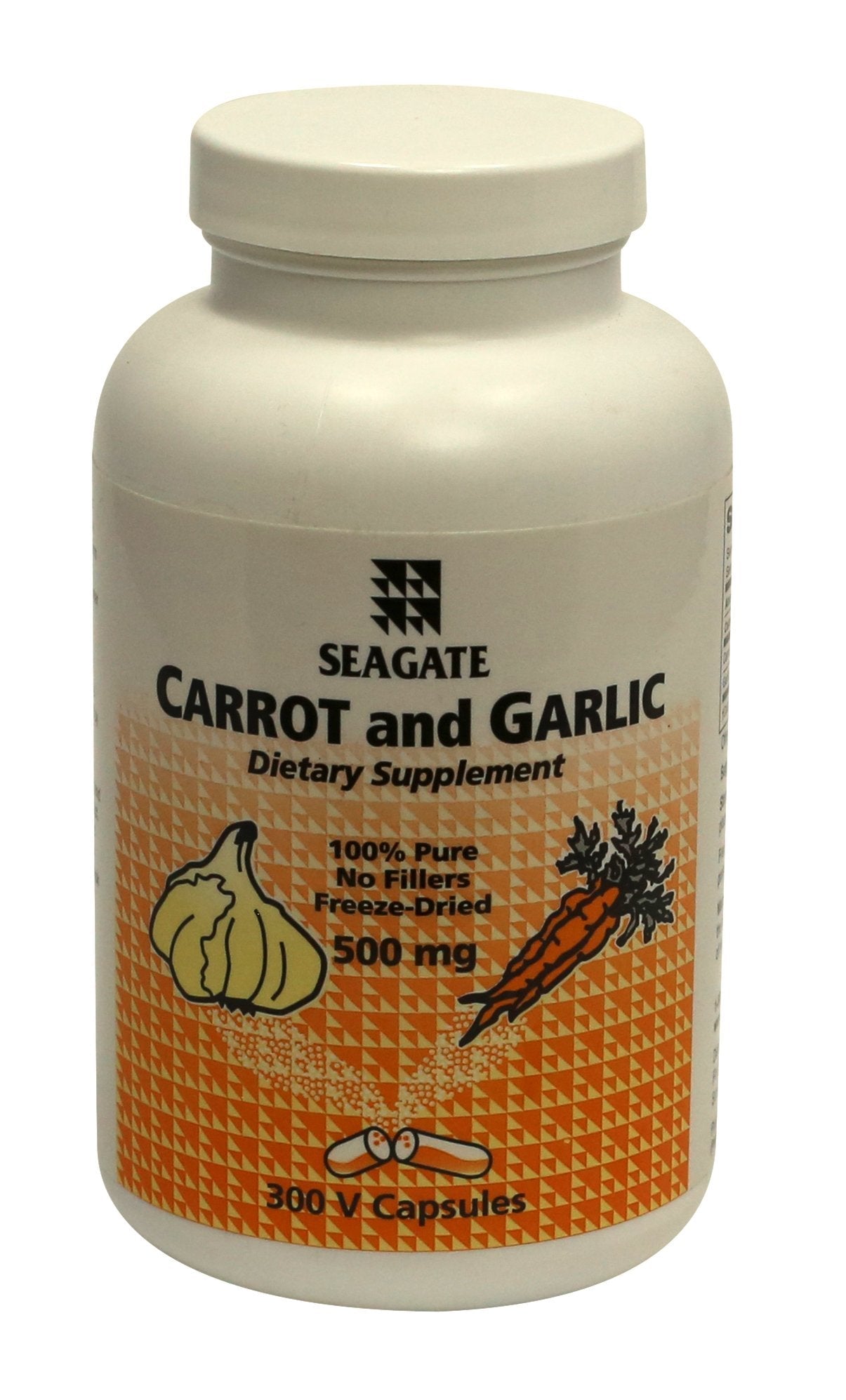 Seagate Carrot and Garlic 500mg – 300 Capsules