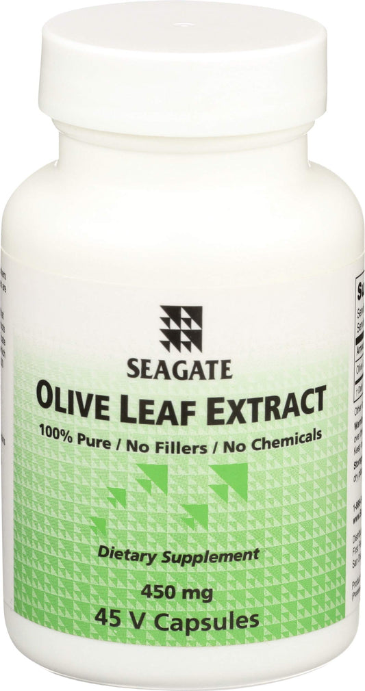 Seagate Olive Leaf Extract 450mg – 45 Capsules | 100% Pure & Pesticide-Free BritishVita | Premium UK Vitamins & Wellness Supplements