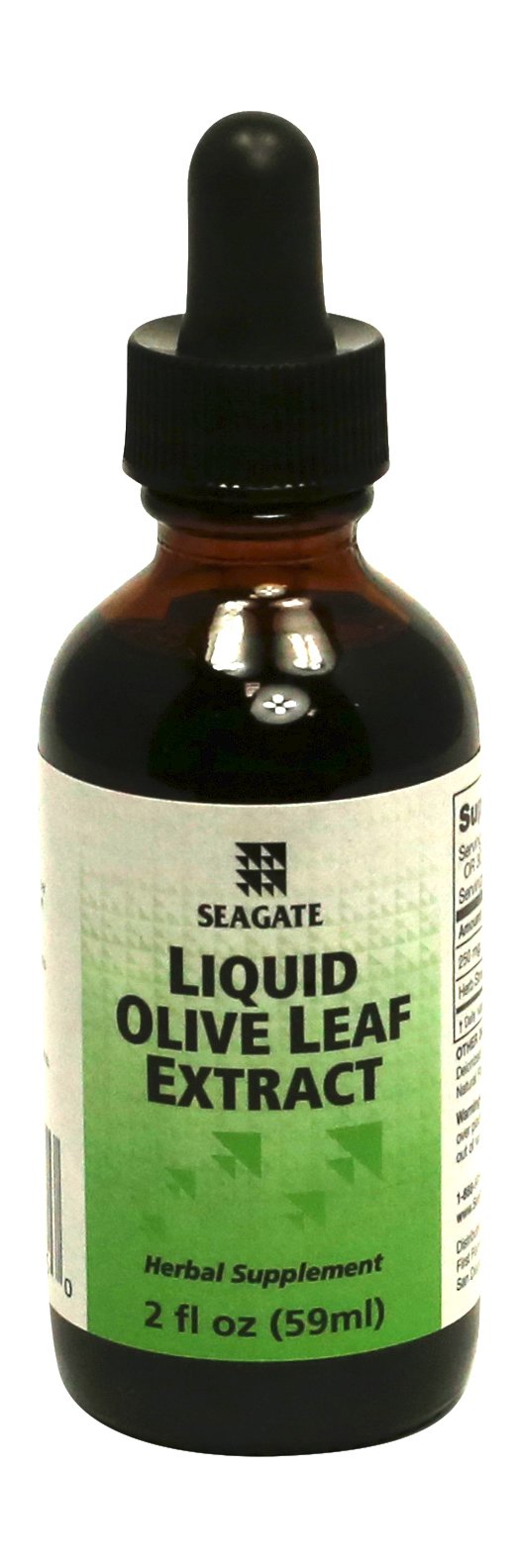 Seagate Olive Leaf Extract Liquid - 250 mg/ml, No Alcohol, Raspberry-Spearmint Flavor
