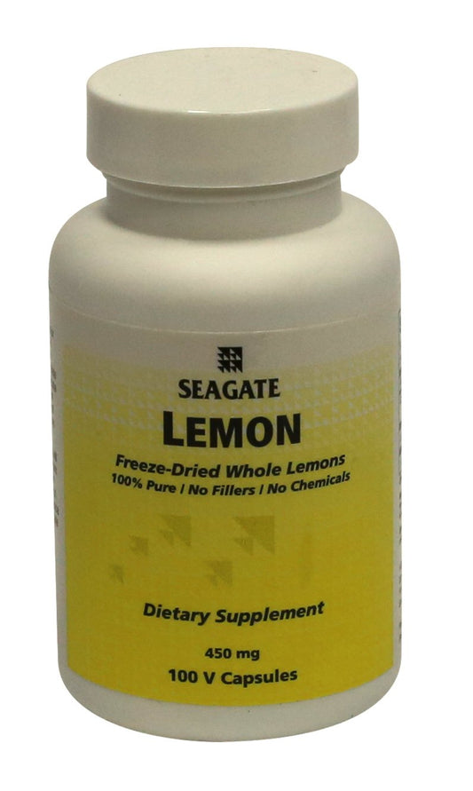 Seagate Products Whole Lemon Concentrate 450 mg - 100 Capsules BritishVita | Premium UK Vitamins & Wellness Supplements