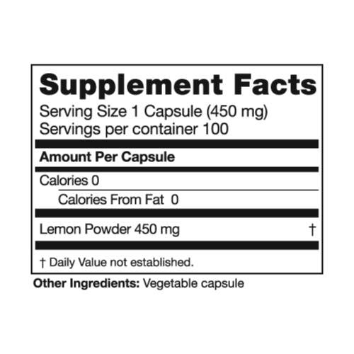 Seagate Products Whole Lemon Concentrate 450 mg - 100 Capsules