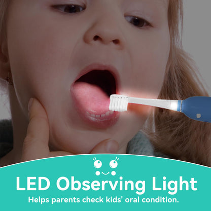 SEAGO Kids Electric Toothbrushes – Rechargeable Toddler Toothbrush, 8 Heads, Ages 2-6