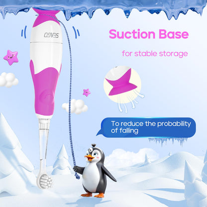 SEAGO SG-513 Purple-C Toddler Electric Toothbrush for 0-3 Years | Smart Timer