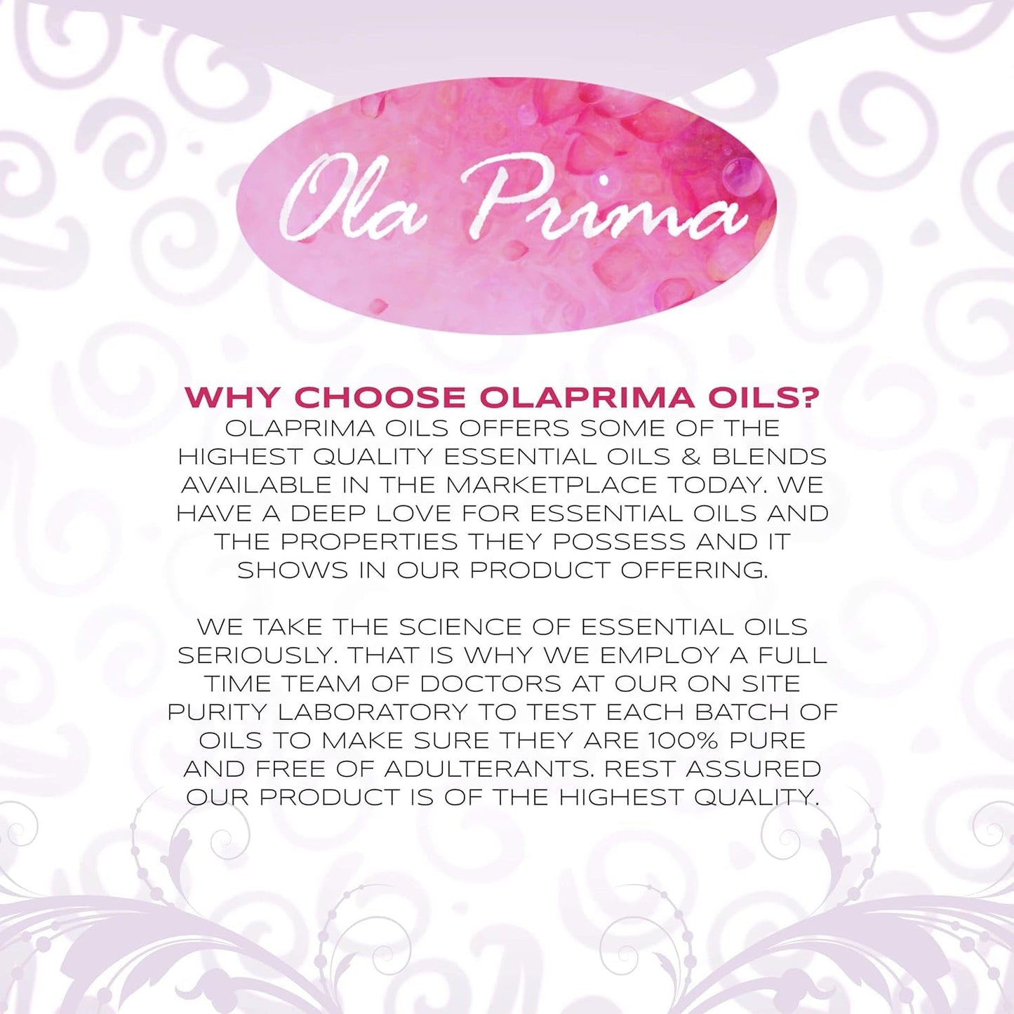 Ola Prima Vanilla Essential Oil 16oz – Therapeutic Grade Big Bottle for Aromatherapy, Diffusers & Candle Making, Vanilla Candle Scent