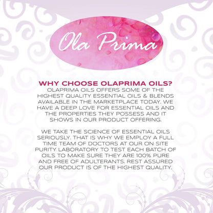 Ola Prima Vanilla Essential Oil 16oz – Therapeutic Grade Big Bottle for Aromatherapy, Diffusers & Candle Making, Vanilla Candle Scent