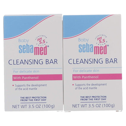 SEBAMED Baby Ultra Mild Cleansing Bar 2-Pack - Hypoallergenic, 3.5 oz (100 g)