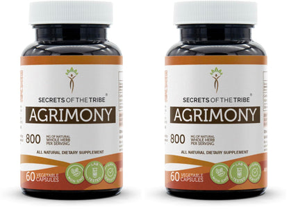 Secrets of the Tribe Agrimony 60 Capsules – 800 mg | Dried Herb