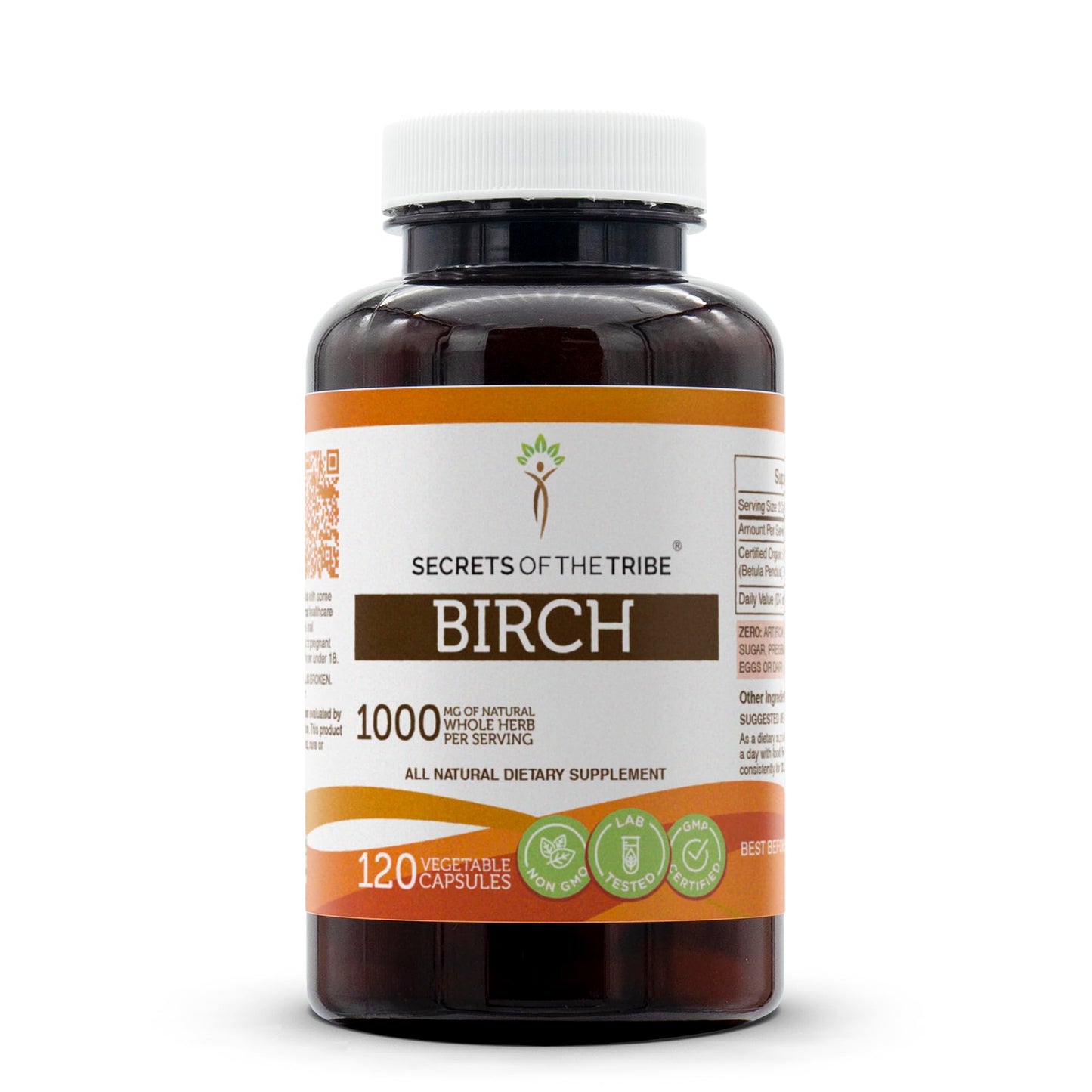Secrets of the Tribe Birch 120 Capsules – 1000 mg per Serving