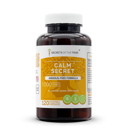 Secrets of the Tribe - Calm Secret: Anxious-Free Herbal Formula (120 Capsules)