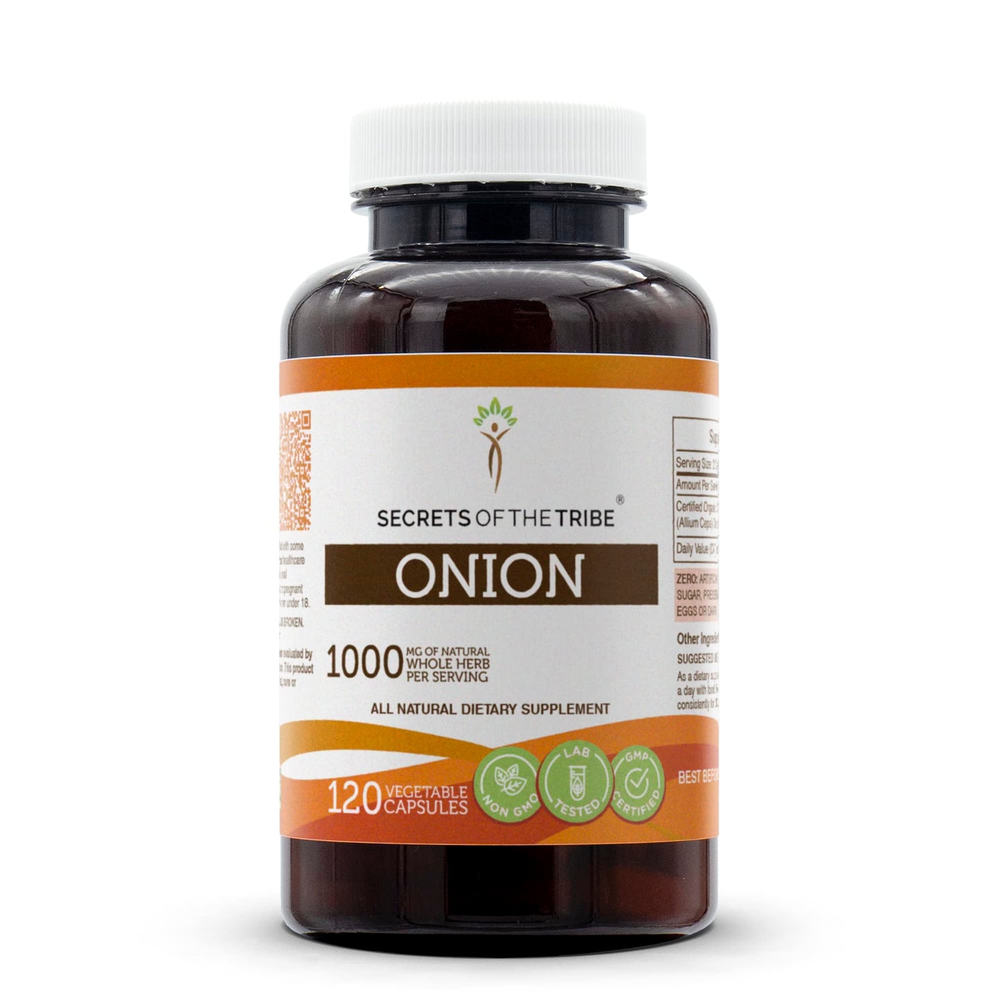 Secrets of the Tribe Onion 120 Capsules | Vegetable Capsule & Allium Cepa Dried Bulb