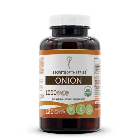 Secrets of the Tribe Onion USDA Organic - 120 Vegetarian Capsules BritishVita | Premium UK Vitamins & Wellness Supplements