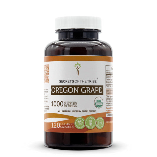 Secrets of the Tribe Oregon Grape Capsules – USDA Organic (120 Count) BritishVita | Premium UK Vitamins & Wellness Supplements