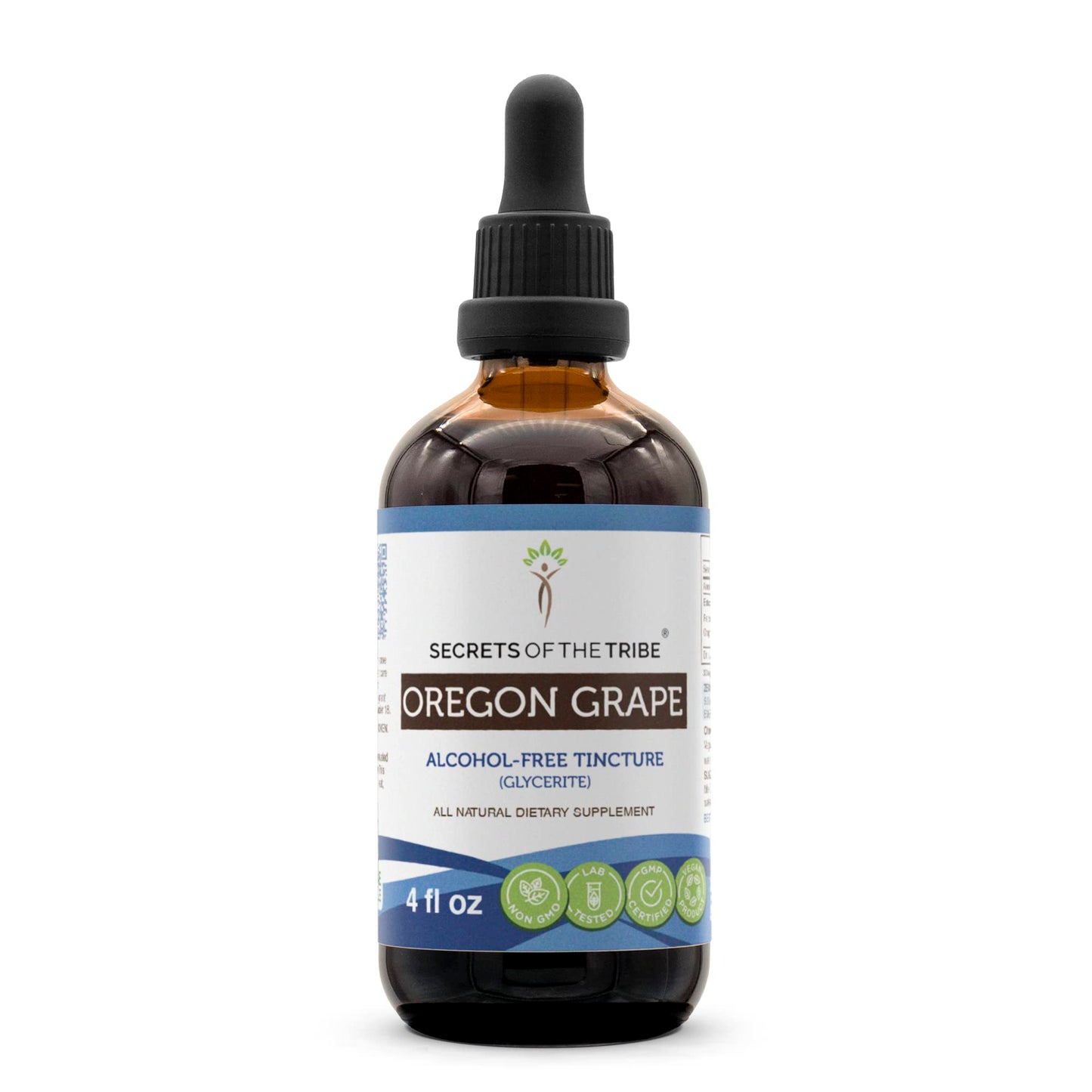 Secrets of the Tribe Oregon Grape Alcohol-Free Liquid Extract – 4 fl oz