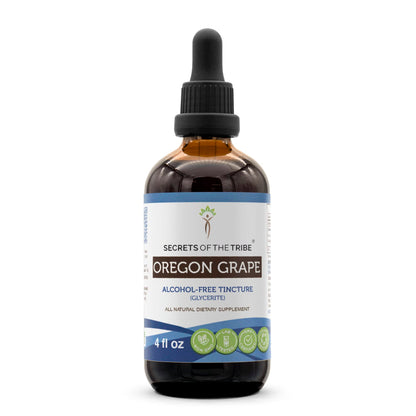 Secrets of the Tribe Oregon Grape Alcohol-Free Liquid Extract – 4 fl oz