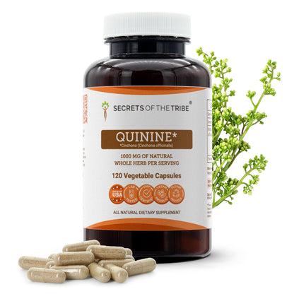 Secrets of the Tribe Quinine Capsules 1000 mg - Leg Cramp Support (120 Caps)