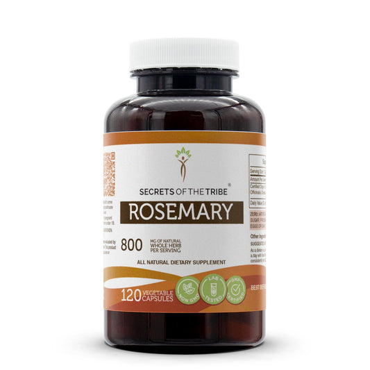 Secrets of the Tribe Rosemary 120 Capsules – 800 mg per Serving | Rosmarinus Officinalis BritishVita | Premium UK Vitamins & Wellness Supplements