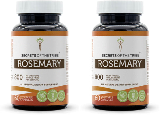 Secrets of the Tribe Rosemary 60 Capsules 800 mg - 2-Pack BritishVita | Premium UK Vitamins & Wellness Supplements