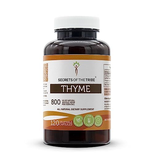 Secrets of the Tribe Thyme 120 Capsules | Vegetable Capsules & Thyme Extract