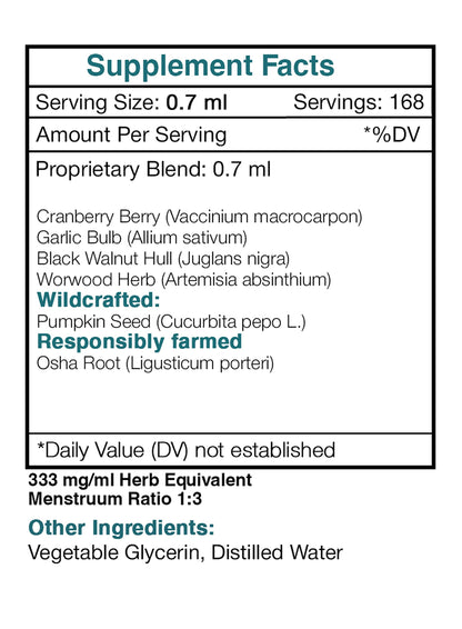 Secrets of the Tribe Tribal Parasite Alcohol-Free Extract – High-Potency Herbal Drops (4 oz)