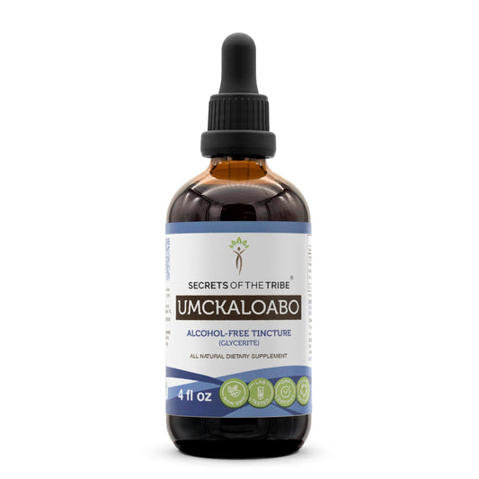 Secrets of the Tribe Umckaloabo Tincture Alcohol-Free Extract | Wildcrafted Pelargonium sidoides 4 oz BritishVita | Premium UK Vitamins & Wellness Supplements
