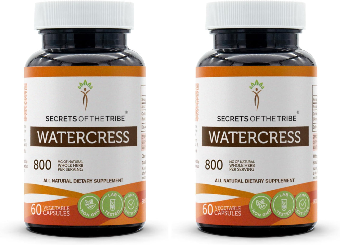 Secrets of the Tribe Watercress – 60 Capsules (800 mg) Pack of 2