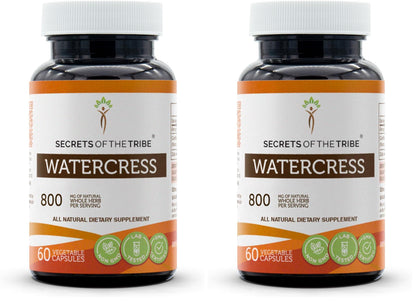 Secrets of the Tribe Watercress – 60 Capsules (800 mg) Pack of 2