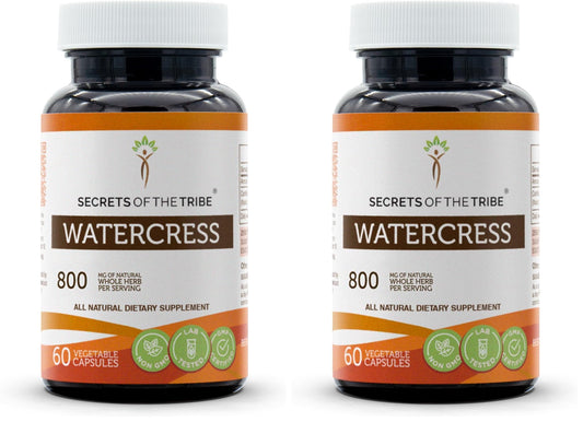 Secrets of the Tribe Watercress – 60 Capsules (800 mg) Pack of 2 BritishVita | Premium UK Vitamins & Wellness Supplements